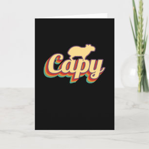 Capybara Retro Capibara Kort