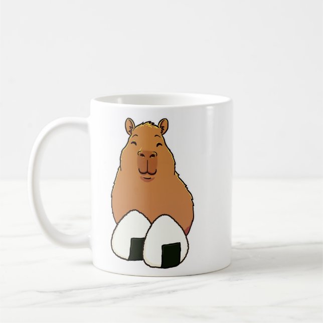 Capybara Ris Bollar Kaffemugg (Vänster)