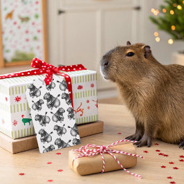 Capybara Rockstar Presentetikett