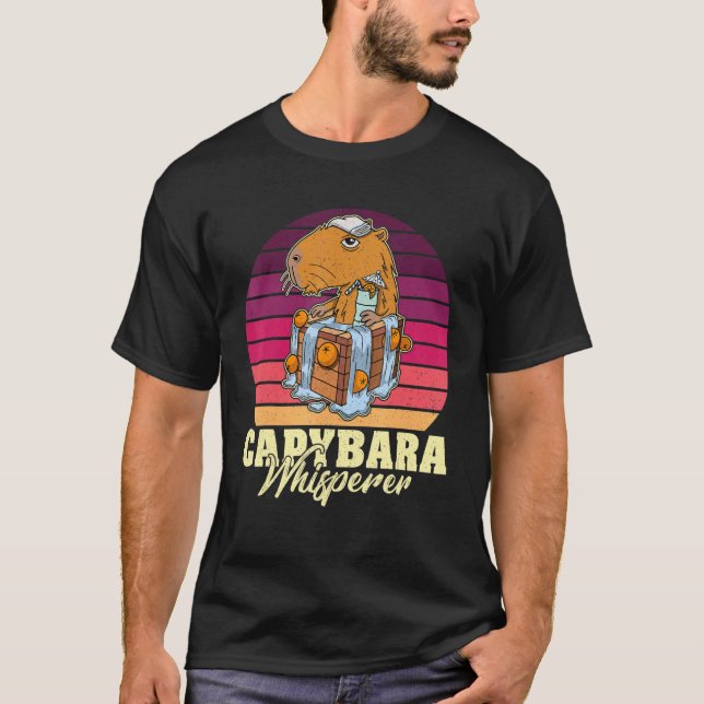Capybara Rodent Cute Pet 15 T Shirt (Framsida)