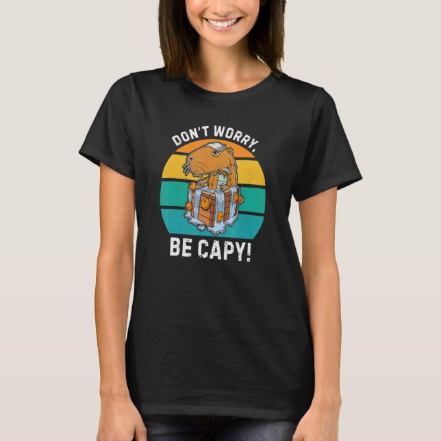 Capybara Rodent Cute Pet 8 T Shirt (Framsida)