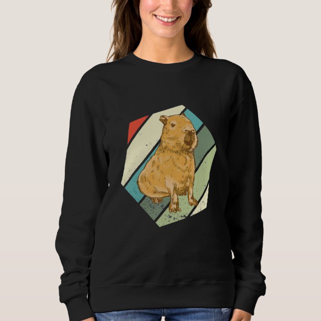 Capybara  Rodent Hexa Capybara Retro  Capybara T Shirt (Framsida)
