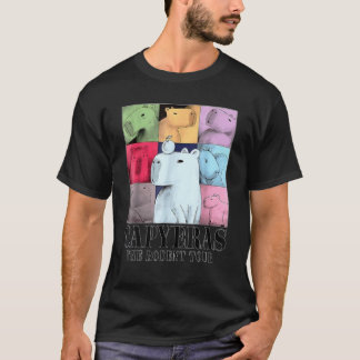 Capybara Rodents Capy Tour Meme Graphic Summer T Shirt