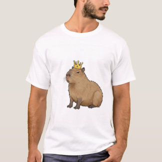 Capybara Royalty: The King of Chill. T Shirt