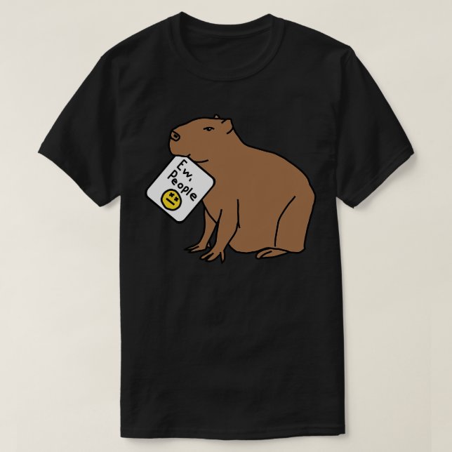 Capybara säger nu, folk t shirt (Design framsida)