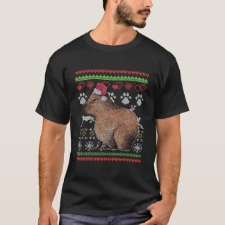 Capybara Santa-Claus Ugly jul Sweater Holida T Shirt