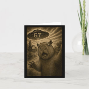 Capybara Selfie 67 Meme Sex Sju Roligt Ufo Kort