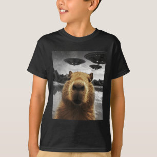 Capybara Selfie Funny Julafton Animal Graphic Capy T Shirt