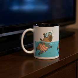 Capybara Simmare Mugg | Söt Simtema Kaffekopp