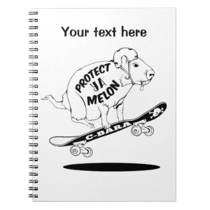 Capybara Skateboard Ollie Anteckningsbok