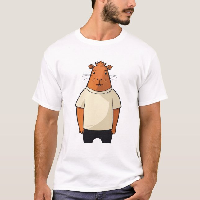 Capybara snubben t shirt (Framsida)