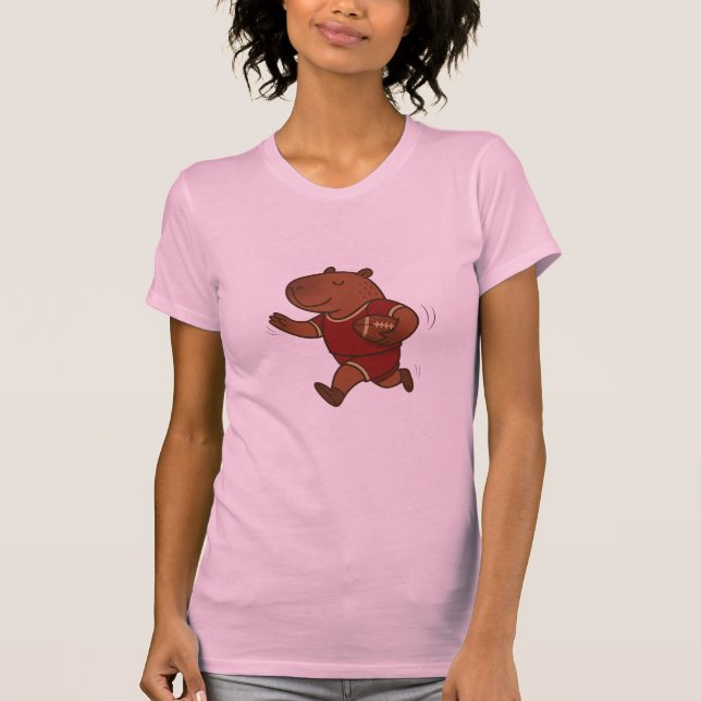Capybara soccus sportdjur t shirt (Framsida)