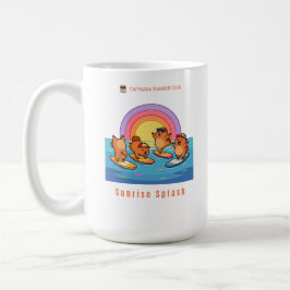 Capybara Sommar Klubb Soluppgång Splash – Söt Capy Kaffemugg