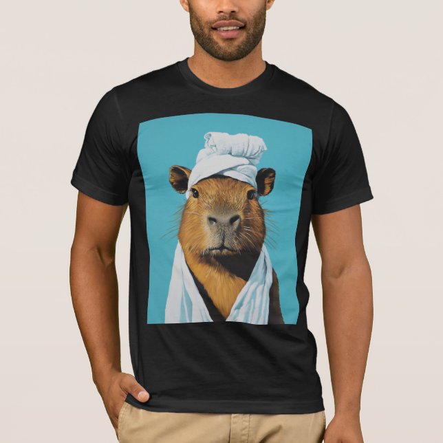Capybara Spa Day T Shirt (Framsida)