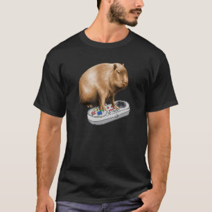 Capybara spelar videospel Wildlife Animal Capyba T Shirt