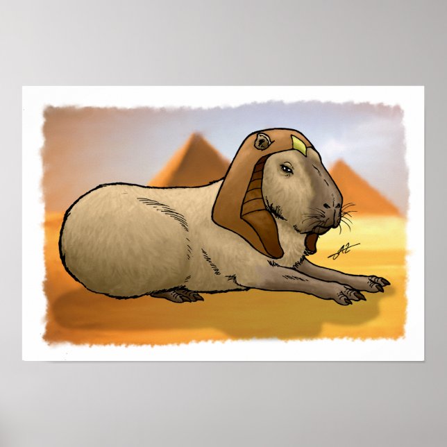 Capybara Sphinx Poster (Framsidan)
