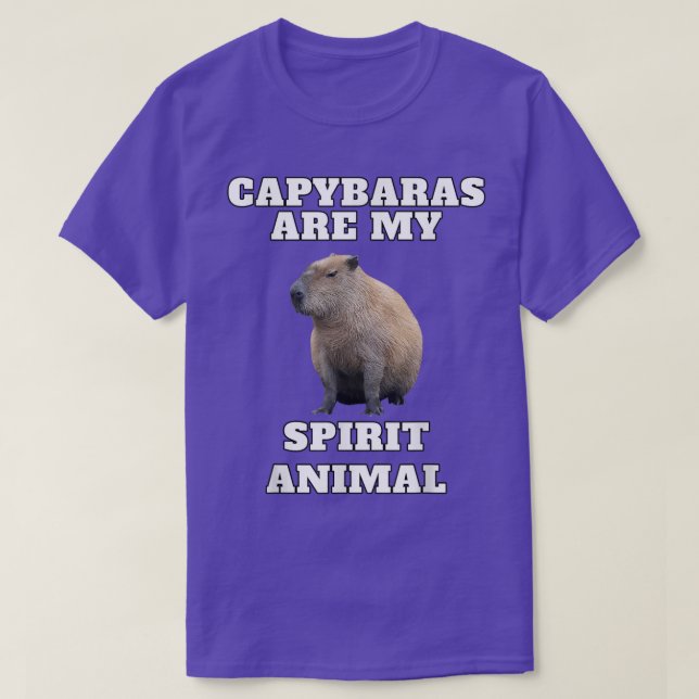 Capybara Spirit Animal T Shirt (Design framsida)