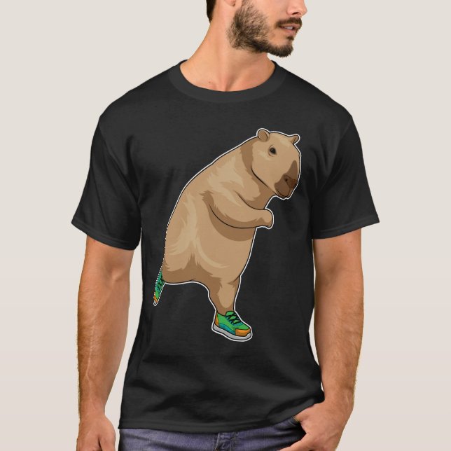 Capybara Springer Running Sports T Shirt (Framsida)