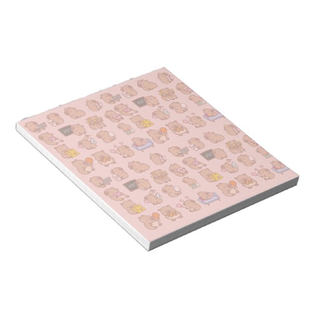 capybara stationery anteckningsblock (Vinklad)