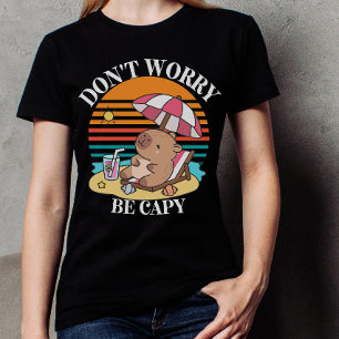 Capybara strand Sommar familje Semester T Shirt