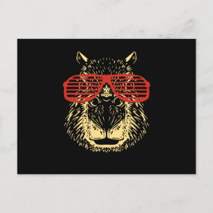 Capybara Sunglass Capibara Vykort
