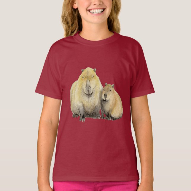 Capybara T Shirt (Framsida)