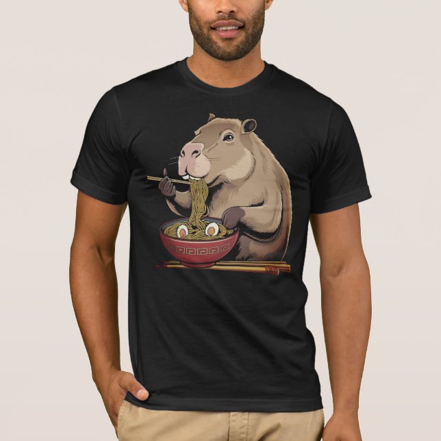 Capybara T-Shirt Baby Bodykostym (Framsida)