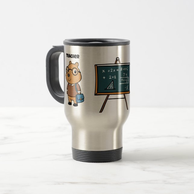 Capybara Teacher Back to school Mugg (Framsida vänster)
