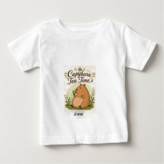 Capybara Tekatid | Söt Capybara som dricker te Kul T Shirt