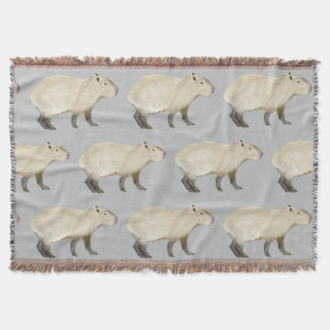 Capybara Throw Blanket Filt (Framsidan)
