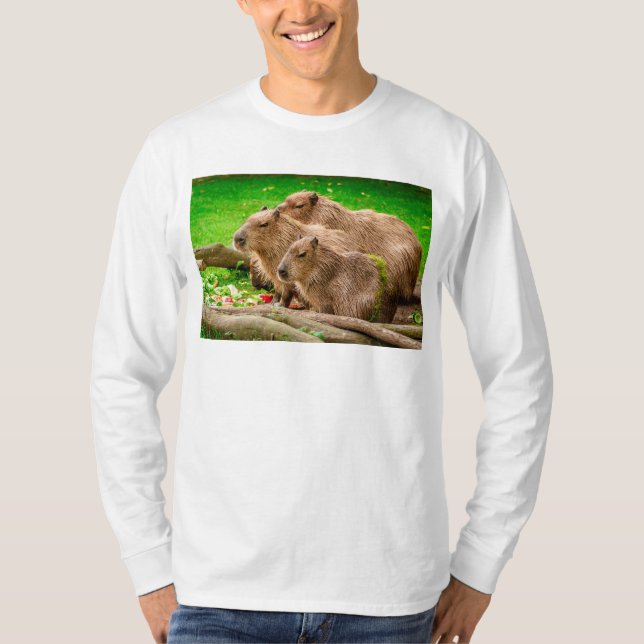 Capybara Trio T Shirt (Framsida)