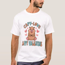 Capybara Valentine Shirt T Shirt