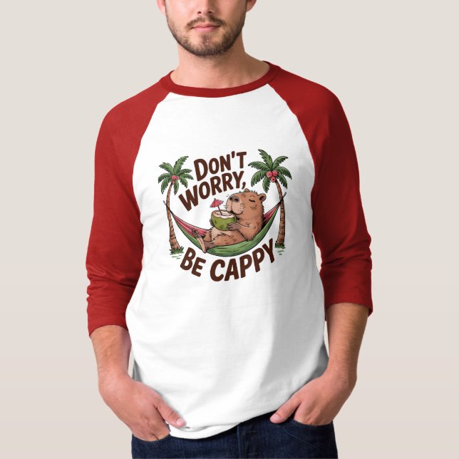 Capybara Var Glad T Shirt (Framsida)