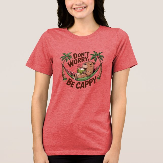 Capybara Var Glad T Shirt (Framsida)