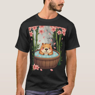 Capybara Varmbad Relaxation Spa Dag Avslappnad Cap T Shirt