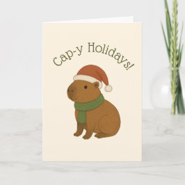 Capybara vid jul kort