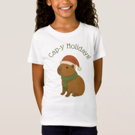 Capybara vid jul t shirt