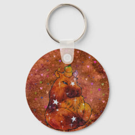 Capybara vid namn Dream Nyckelring