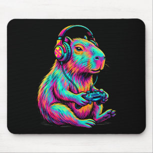 Capybara-videospel Gamer Roligt spelande Grafisk K Musmatta