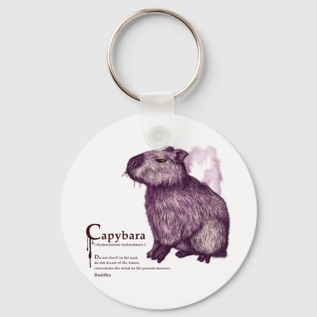 capybara - vin nyckelring (Framsida)