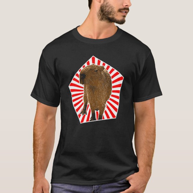 Capybara Vintage Capybara T Shirt (Framsida)