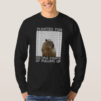 Capybara Wanted for Multiple Counts of Pulling Up T Shirt