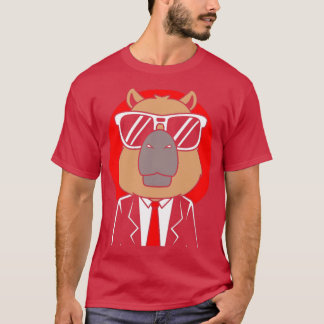 Capybara Wearing Tuxedo Funny Capybara T Shirt