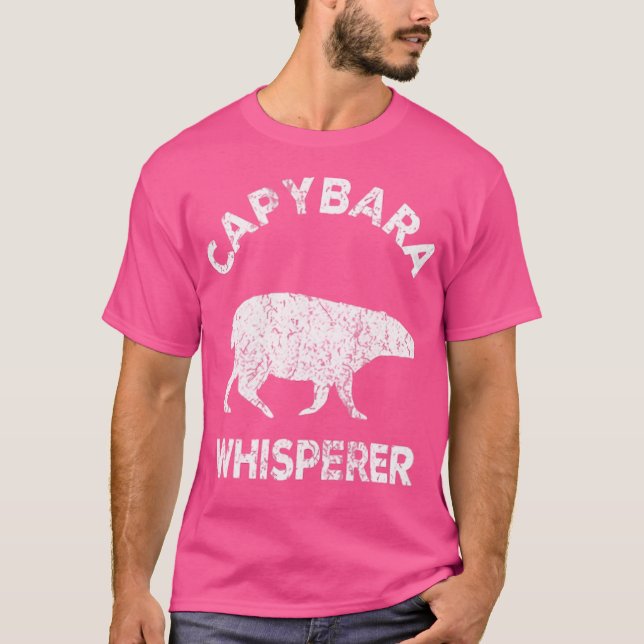 Capybara Whisperer Capybara Älskare Funny Capybara T Shirt (Framsida)