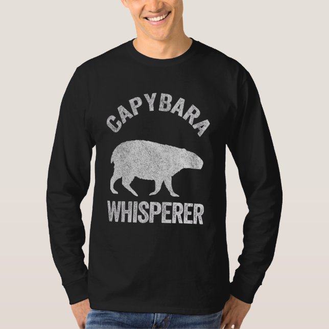 Capybara Whisperer Capybara Capybara Quote T Shirt (Framsida)