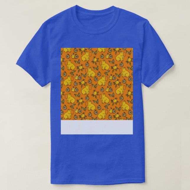 Capybara with Oranges Löv by Tobe Fonseca T Shirt (Design framsida)