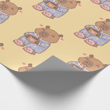 Capybara Wrapping Papper | Roligt och visemisk gåv