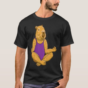 Capybara Yoga är meditets-workout T Shirt