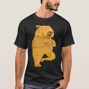 Capybara Yoga ställning Sport Träningsövningar T Shirt