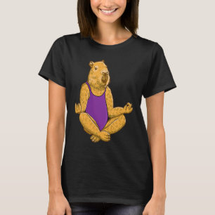 Capybara Yoga ställningar Meditation Träningsövnin T Shirt